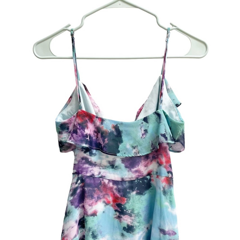 LOVERS & FRIENDS Haven Midi Dress Blue Tie Dye XS - Picture 8 of 10